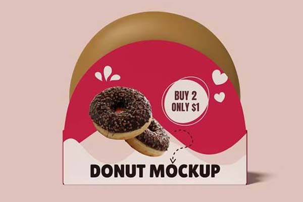 Donut Gift Box Mockups – Editable Free & Premium PSD, Ai. Vector, EPS, PNG, TIFF Formats Download
